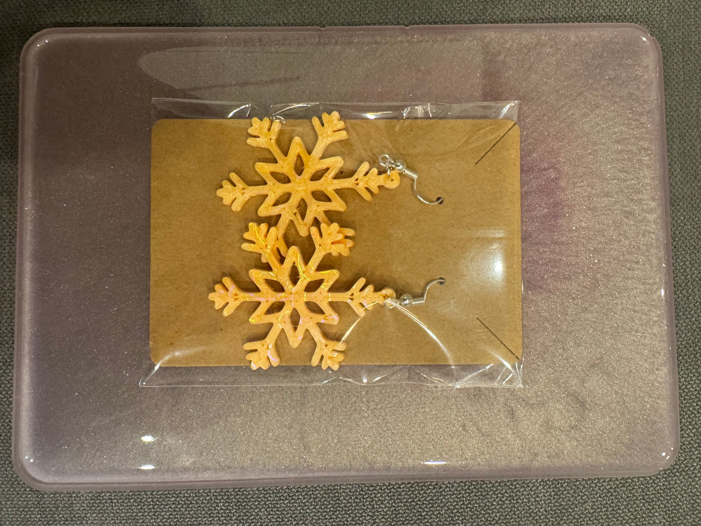 Snowflake earrings (any color)