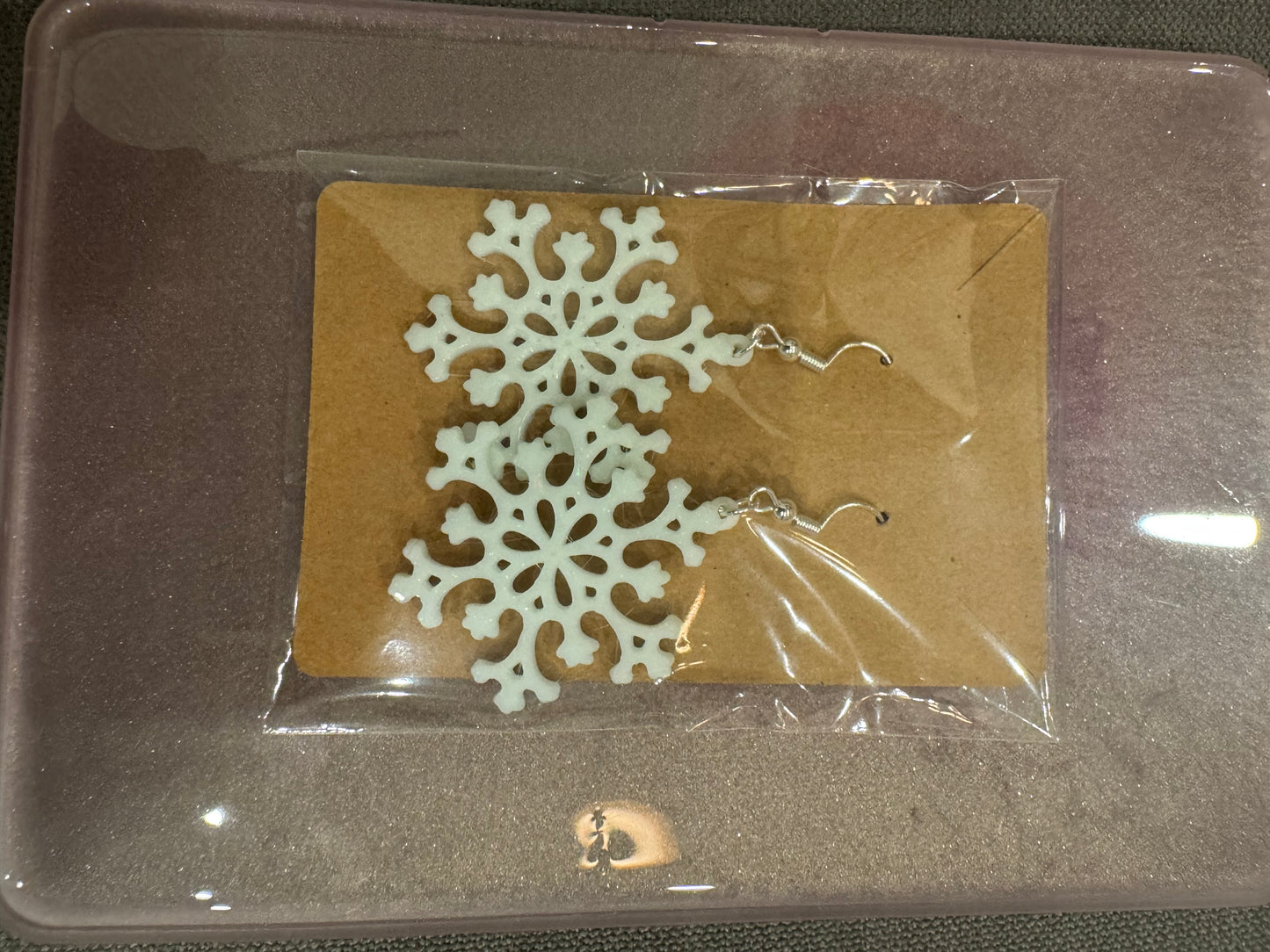 Snowflake earrings (any color)
