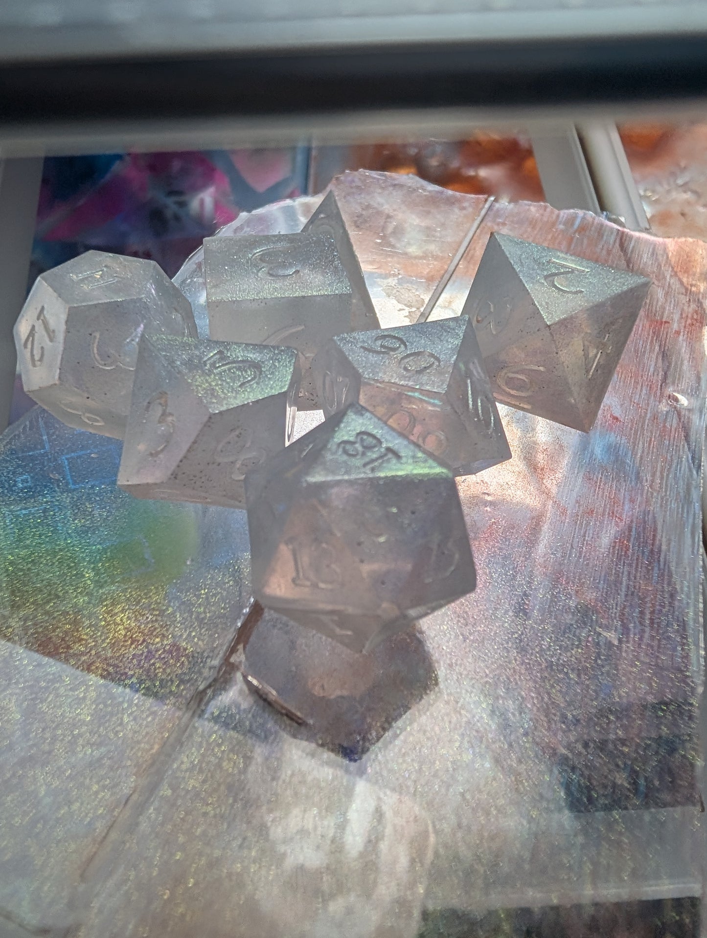 Custom themed/colored ("Aura Crafted") Dice set or singles