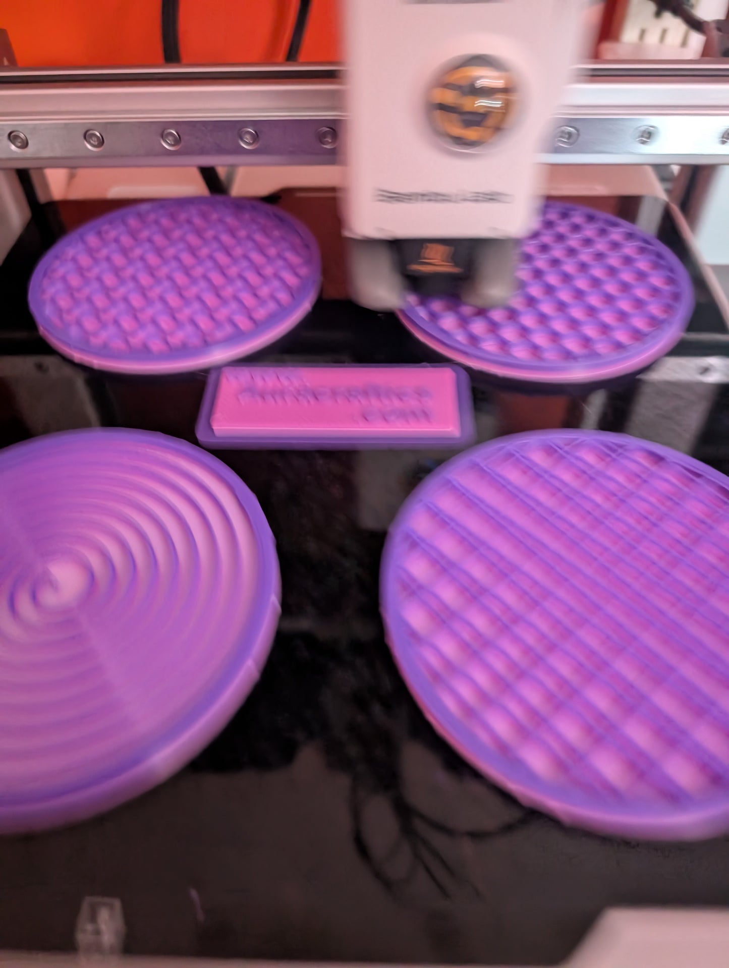 Customizable 3D printed, 4 Inch coasters! (Pack of 4)