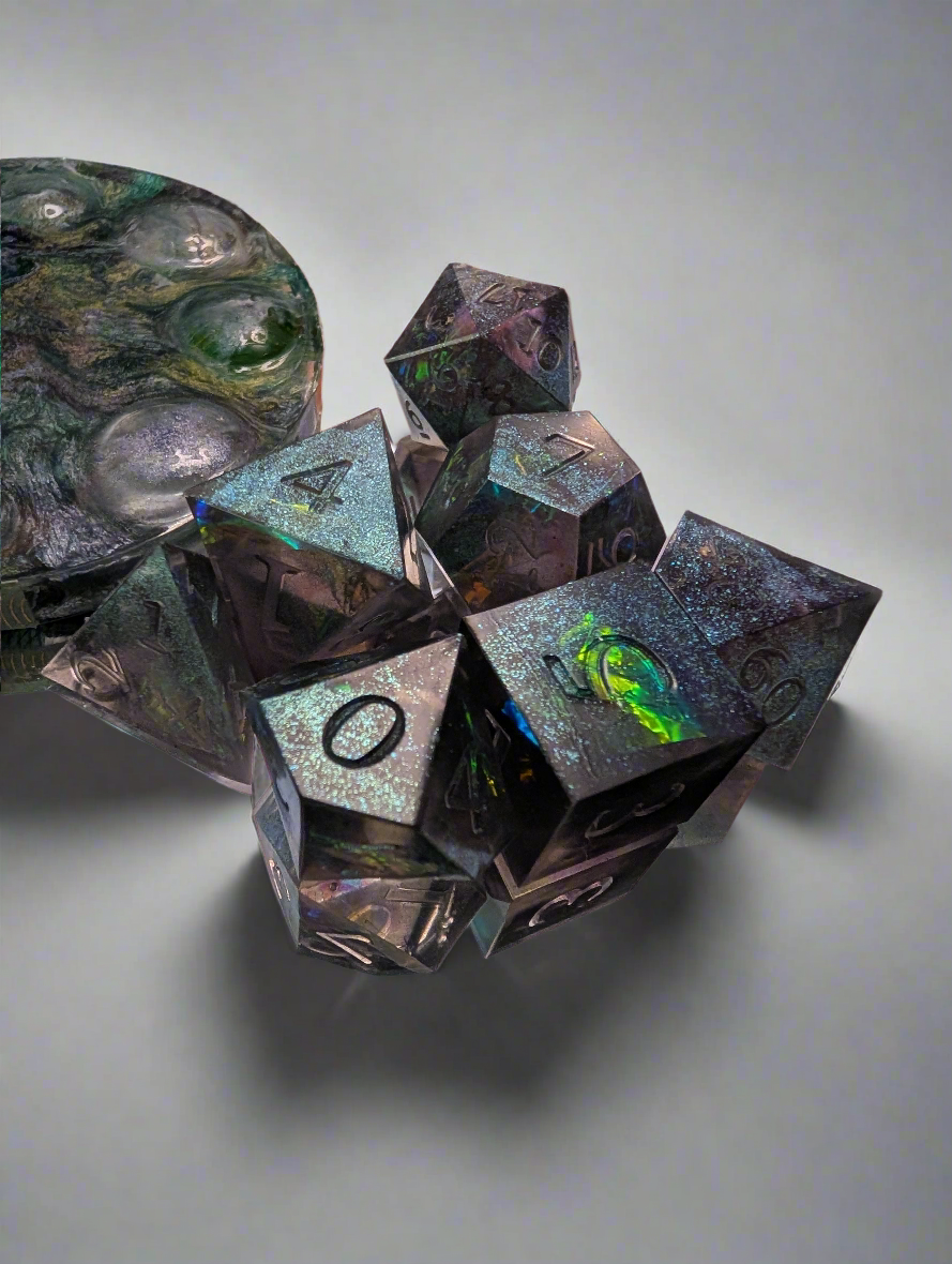 Custom themed/colored ("Aura Crafted") Dice set or singles