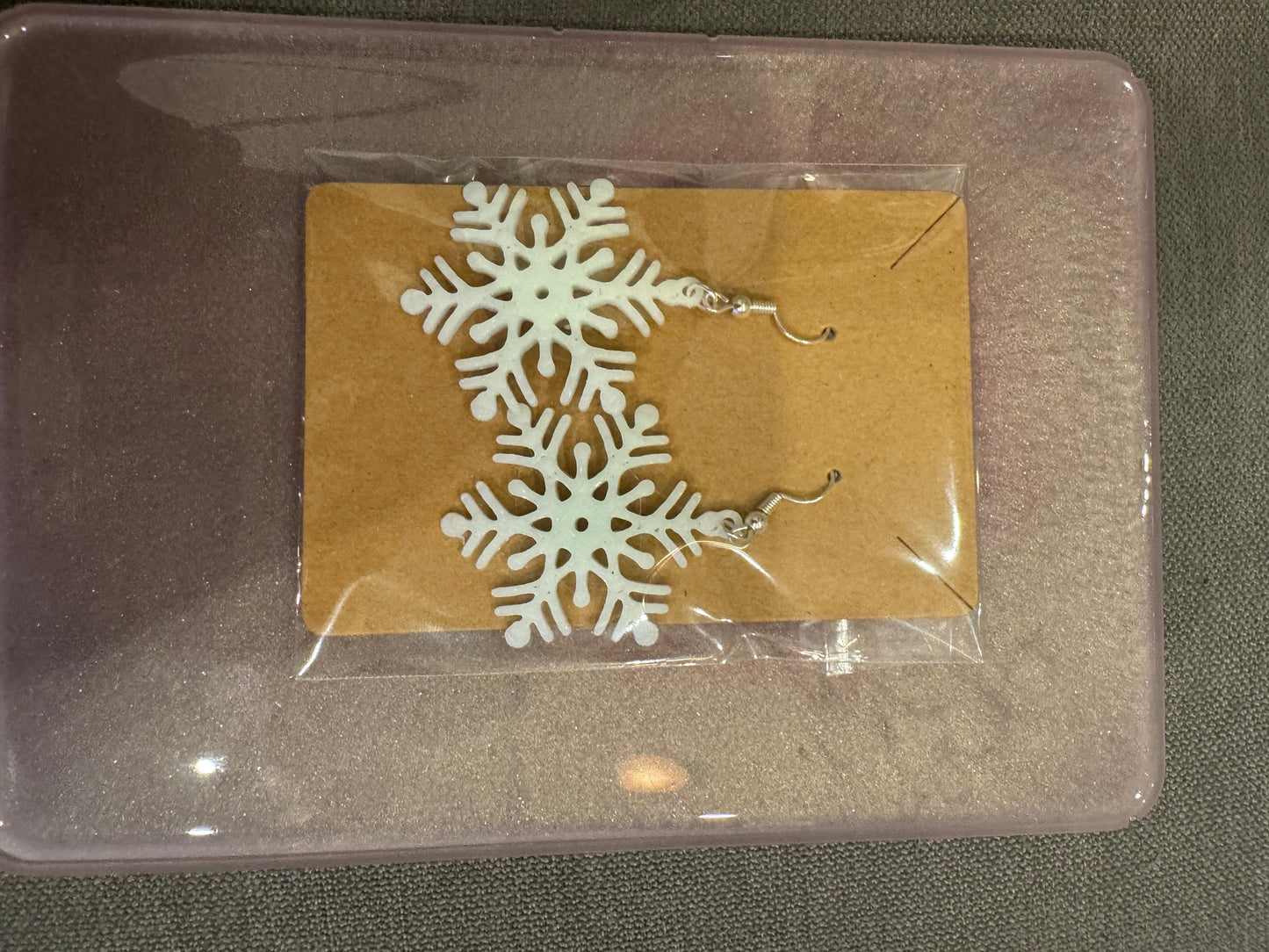 Snowflake earrings (any color)