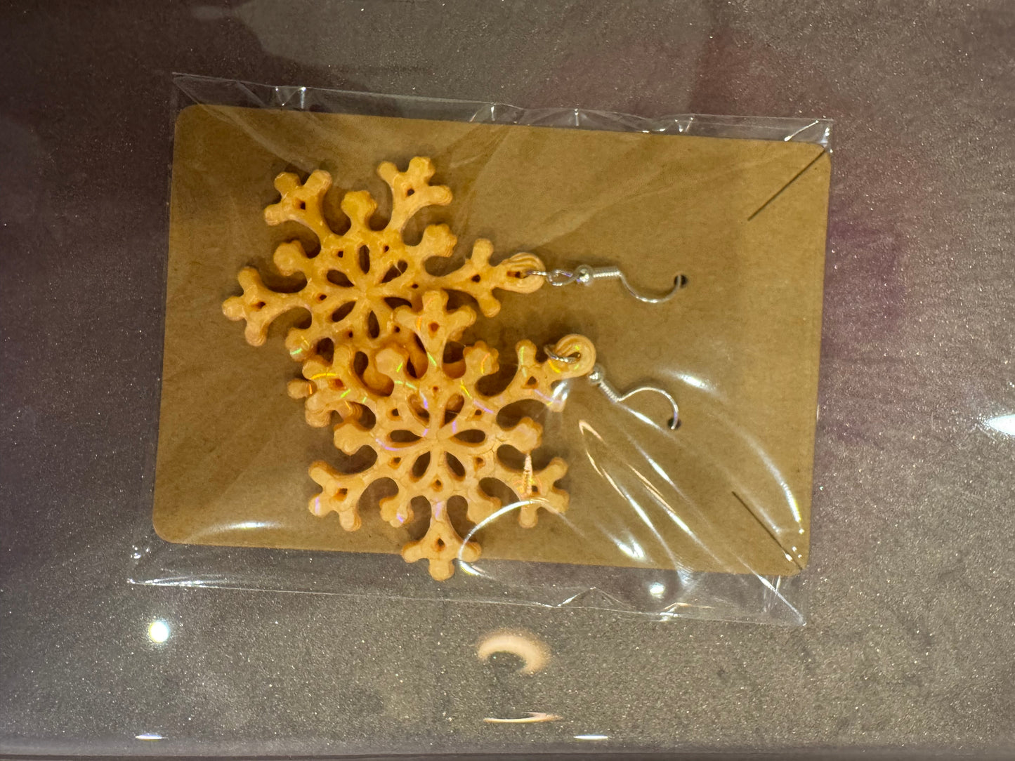 Snowflake earrings (any color)