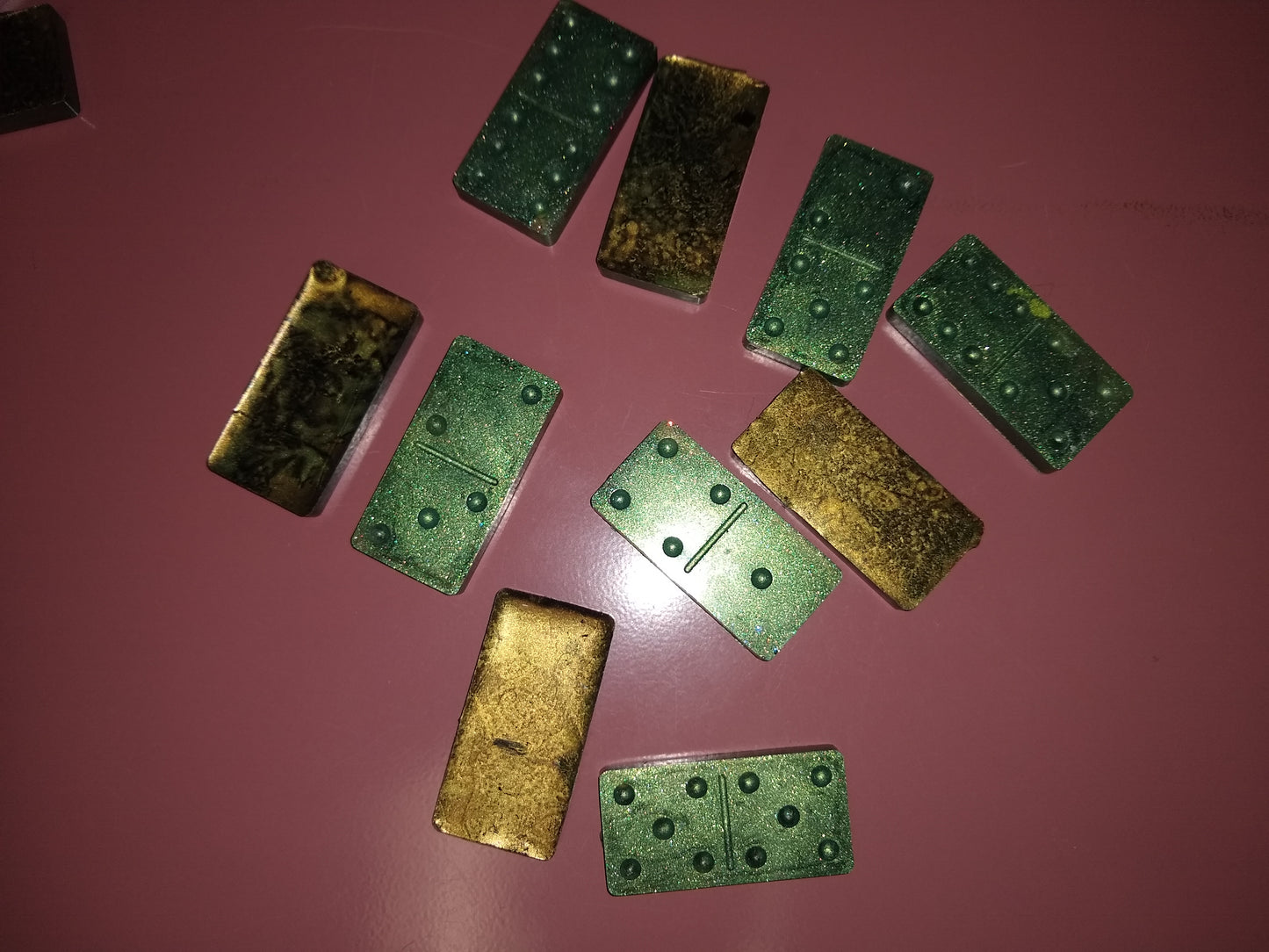 Custom themed/colored ("Aura crafted") Dominos!