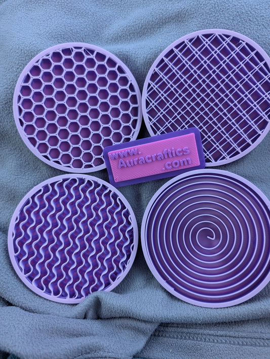 Customizable 3D printed, 4 Inch coasters!  (Pack of 4)