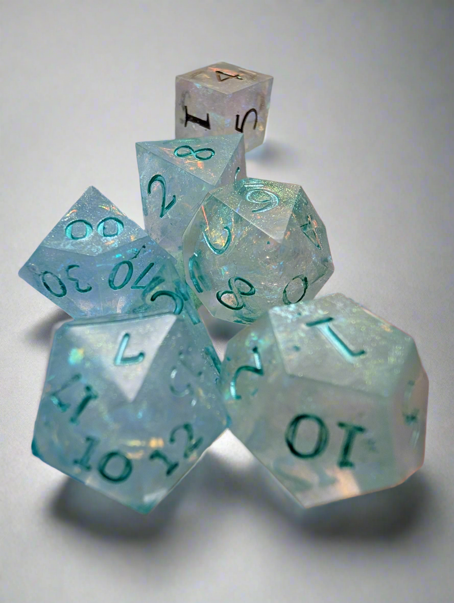 Custom themed/colored  ("Aura Crafted") Dice set or singles