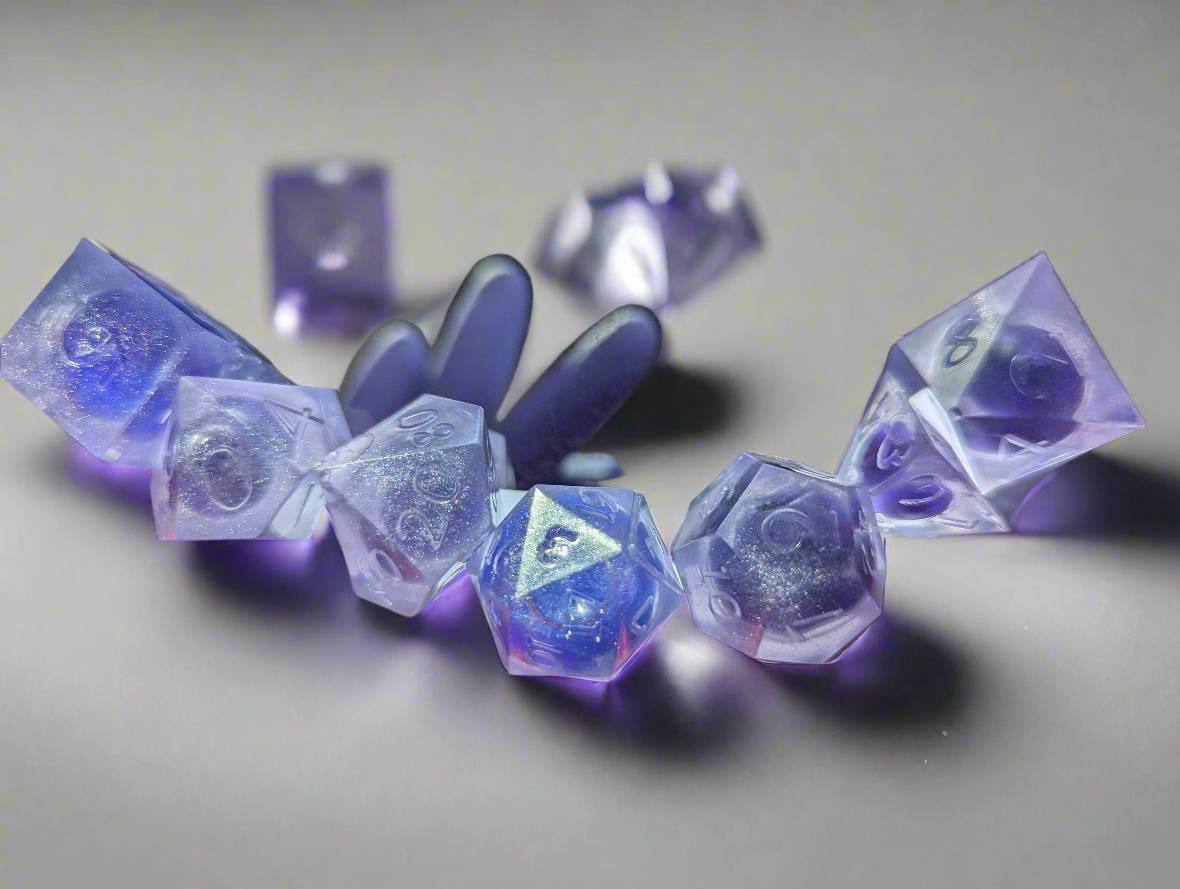 Custom themed/colored  ("Aura Crafted") Dice set or singles