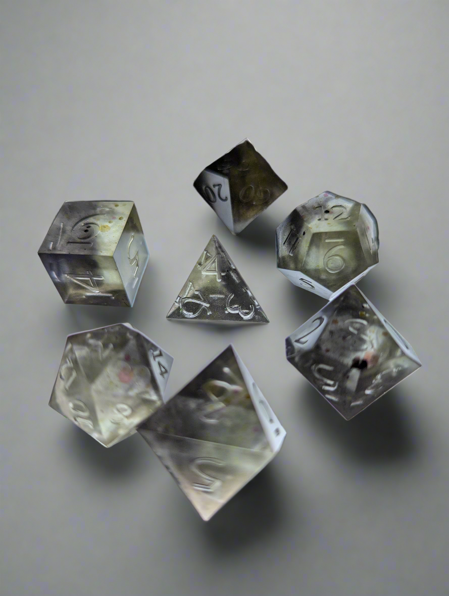 Custom themed/colored  ("Aura Crafted") Dice set or singles