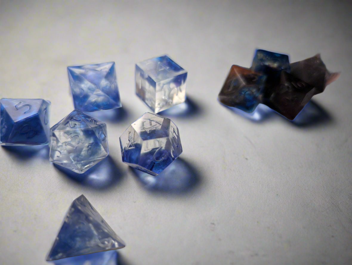 Custom themed/colored  ("Aura Crafted") Dice set or singles