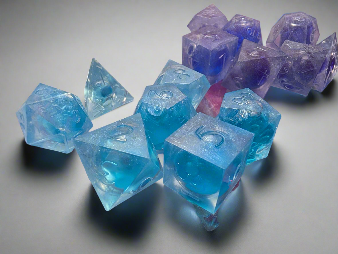 Custom themed/colored  ("Aura Crafted") Dice set or singles